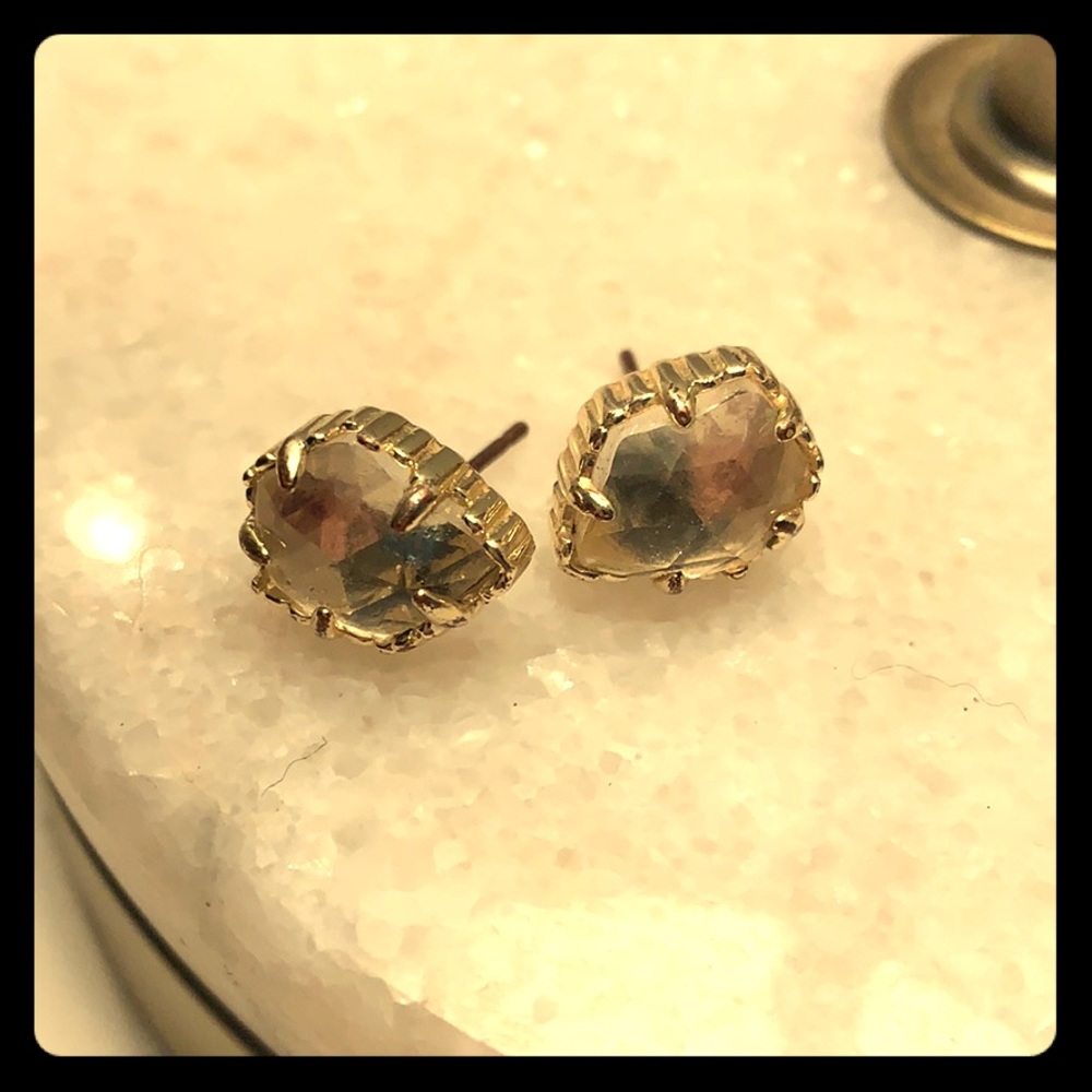 Kendra Scott Tessa stud in gold with crystal